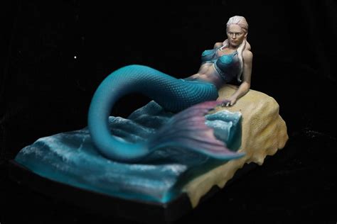 Mermaid On The Beach Nude Mermaid Base Seperate Miniset Net Miniatures Collectors Guide