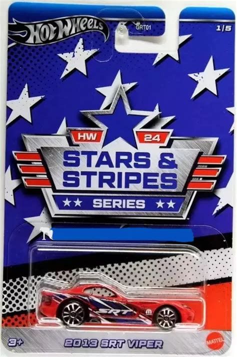 Hot Wheels Stars Stripes 2024 2013SRT Viper 1 64 Scale Hobbies Ltd
