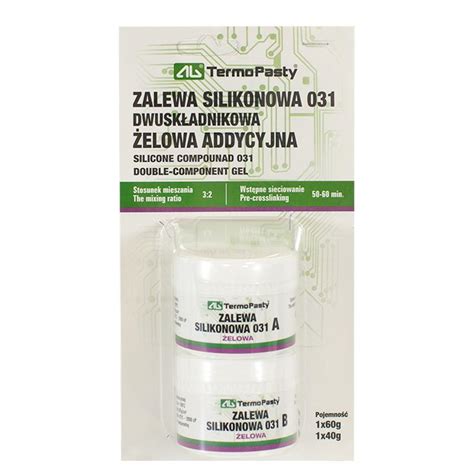 031 Led 2 Component Silicone Encapsulating Compound Ag Termopasty 40g