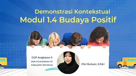 1 4 A 6 DEMONSTRASI KONTEKSTUAL MODUL 1 4 BUDAYA POSITIF SEGITIGA