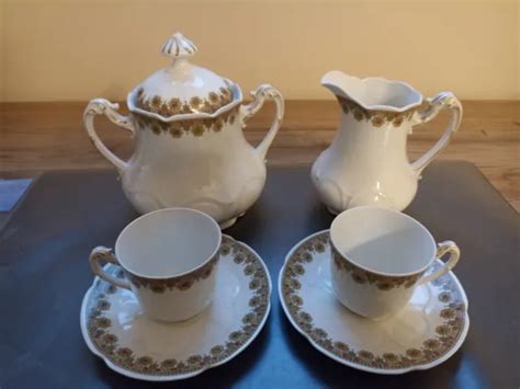 ANCIEN SERVICE À Café en Porcelaine Fine de Limoges EUR 30 00 PicClick FR