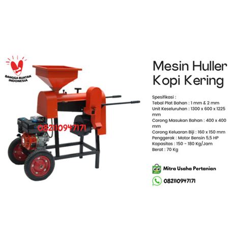 Jual Mesin Pengupas Kulit Kopi Kering Huller Motor Bensin 5 5 HP