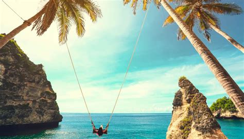 beautiful sea swings  bali
