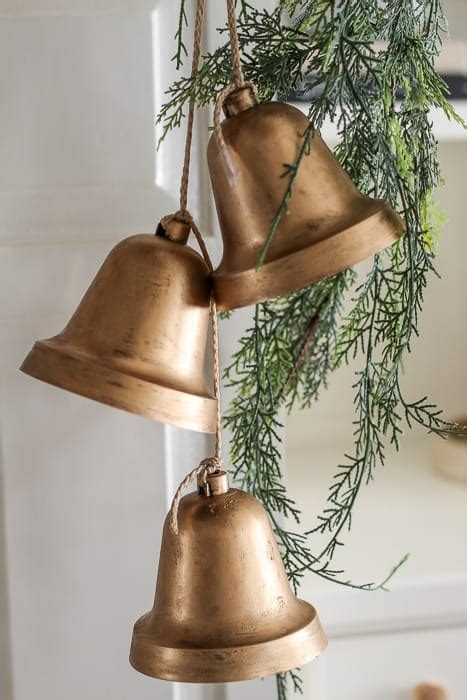 DIY Dollar Store Hanging Bells Easy Christmas Diy Christmas Home