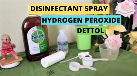 How To Make Disinfectant Spray At Home Using Hydrogen Peroxide Or