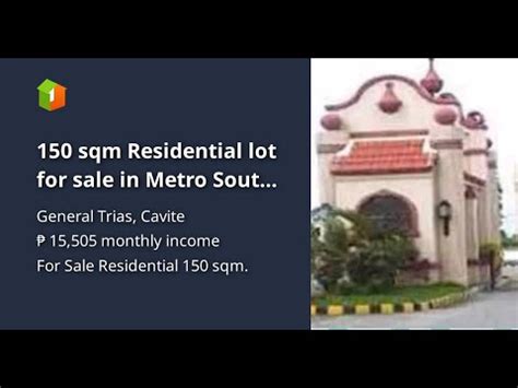 150 Sqm Residential Lot For Sale In Metro South General Trias Cavite