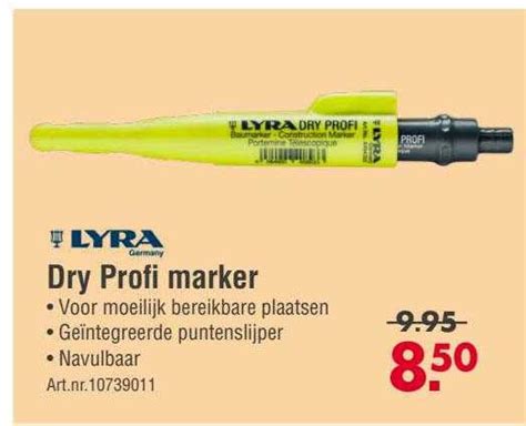 Lyra Dry Profi Marker Aanbieding Bij Enorm Folders Nl