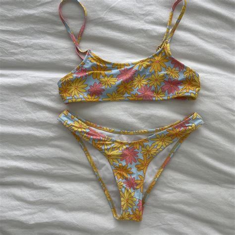 Size S Flower Bikini Tagging Brand For Depop