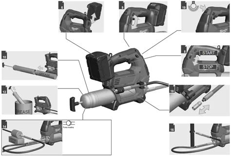 Milwaukee M18 Gg Heavy Duty Grease Gun Instruction Manual