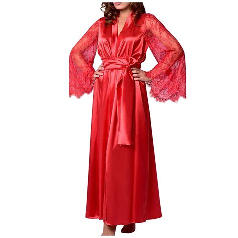 Munlar Womens Sexy Lingerie Naughty For Sex Plus Size Red Nightgown For