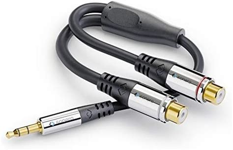 Deleycon Stereo Audio Cinch Zu Klinken Adapter Mm Klinken Stecker