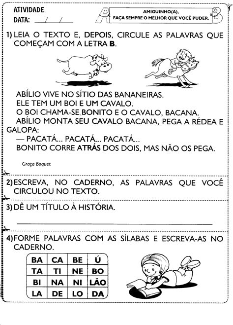 Interpretação De Texto Letra B - 10