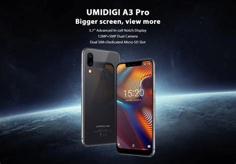 Es Lanzado El Umidigi A3 Pro Con Una Pantalla Mas Grande Y Diseño Tipo