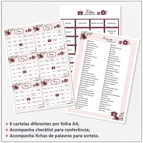 Bingo De Ch De Cozinha Marsala E Nude Est Dio Creatus