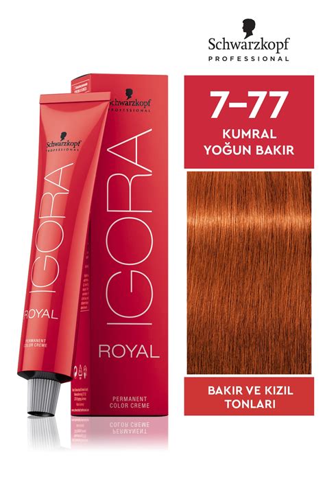 Igora Royal 7-77 Kumral Yoğun Bakır 60 ml Fiyatı, Yorumları - Trendyol