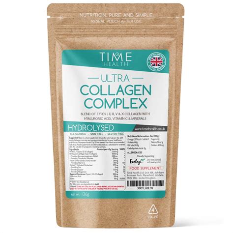 Ultra Collagen Complex - Hydrolysed - Types I, II, III, V & X Collagen ...