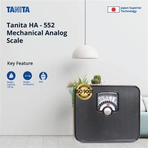 Jual Tanita Timbangan Badan Analog Ha 552 With Bmi Black Alat Dan