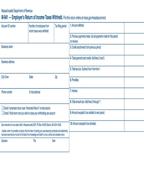 Form Ma Dor M Fill Online Printable Fillable Blank