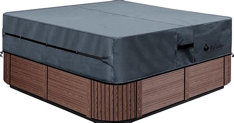 Uceder Waterproof Hot Tub Cover Outdoor Spa Cover Cap Actual Size X X Fit X X