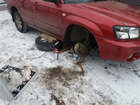 Ремонт суппортов — Subaru Forester (SG), 2 л., 2004 года | расходники ...