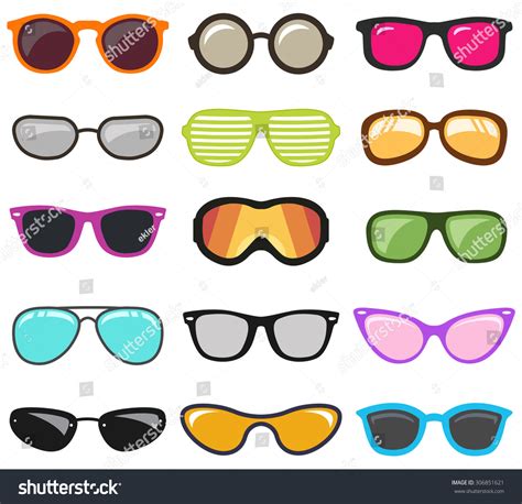 Glasses Set.Vector - 306851621 : Shutterstock