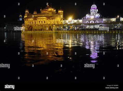 The sanctum of Sri Harmandir Sahib , fully coverd in gold foil, fully ...