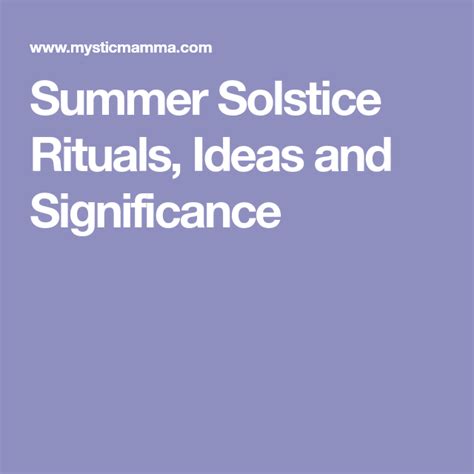 Summer Solstice Rituals Ideas And Significance Mystic Mama Bonfire