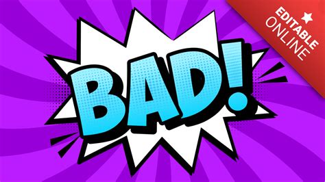 Bad Comic Speech Bubble Text Effect Font Generator