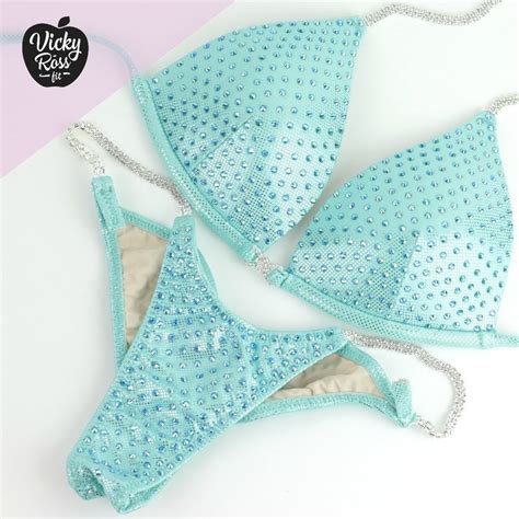 Mint Ab Npc Ifbb Bikini Competition Suit For Women Gem