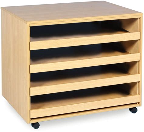 Monarch A1 4 Sliding Drawer Paper Storage Unit - Just For Schools