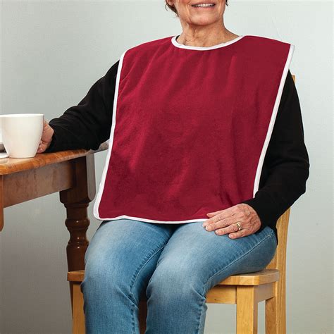 Adult Terry Bib Adult Bib Adult Cloth Bibs Easy Comforts