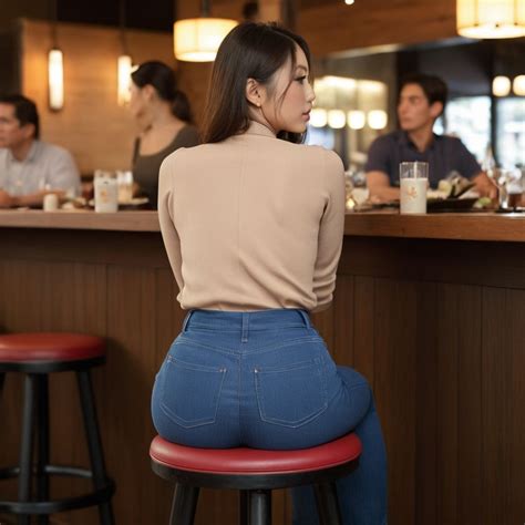 A Womans Ass In A Cafe AIHotassFactory