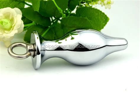Stainless Steel Anal Plug 87 35mm Size Silver Pull Ring Butt Plugs Anus Dilator Toys For Woman