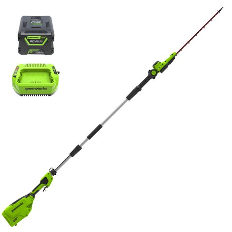 Greenworks V Pole Hedge Trimmer With Ah Battery