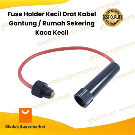 Fuse Holder Kecil Drat Kabel Gantung Rumah Sekering Kaca Kecil