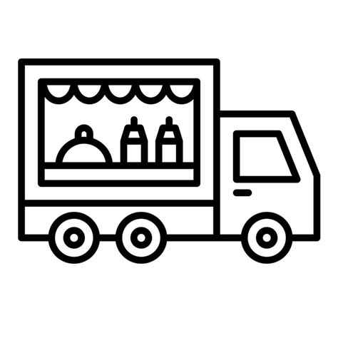 Food Truck Vector Icon 21730068 Vector Art At Vecteezy
