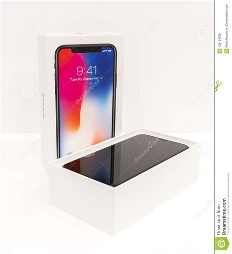 MOSCOW,RUSSIA 12 NOVEMBER, 2017: Iphone X Smart Phone Editorial Stock ...
