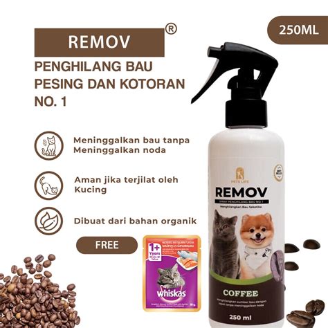 Jual REMOV SPRAY PENGHILANG BAU KOTORAN KUCING COFFEE 250ml