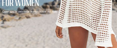 Crochet Cover Up For Women Mesh Hollow Out Bikini Cover Ups For Swimwear Summer Swimsuit A