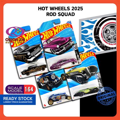 Hot Wheels Rod Squad Hirohata Merc Custom Cadillac Max Steel Chevy Hi Roller Hw