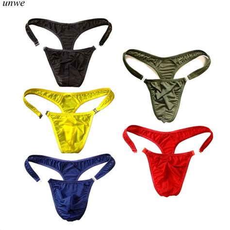 PCS Plastic Buckle Gay Men Thong G String Semi Translucent Men S Sexy