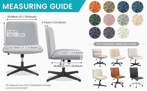 Amazon Mifxin Armless Office Desk Chair Cover Slipcover Stretch