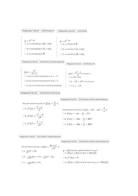 Examen Y Version Final Imprimir Con Ejercicios Matem Ticas Para