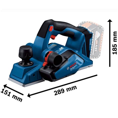 Аккумуляторный рубанок Bosch GHO 185-LI Professional, без акб и з/у