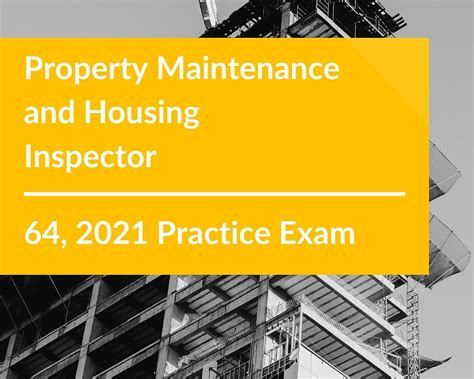 Property Maintenance And Housing Inspector Practice Test