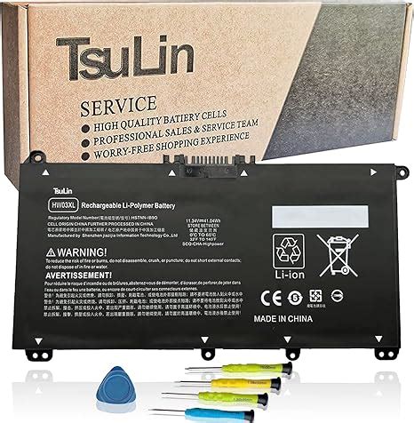 Amazon Tsulin Hw Xl L Laptop Battery Replacement For Hp