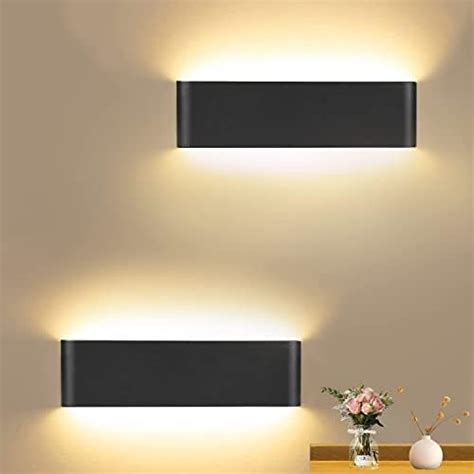 Glighone 2pcs Led Wall Lights Indoor Up Down Wall Lamp Wall Wash Light