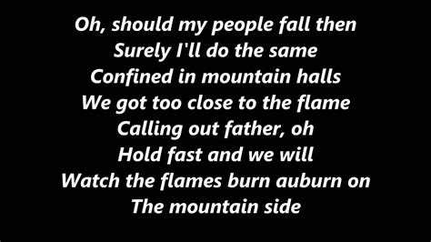 Ed Sheeran I See Fire Lyrics YouTube