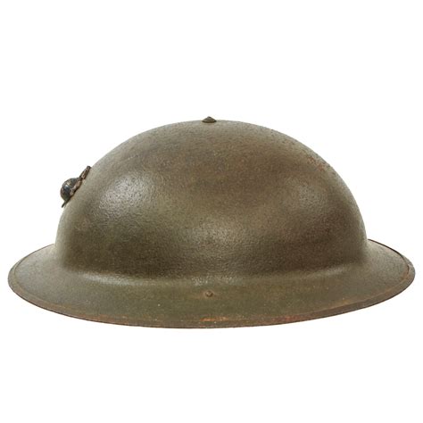 Original U.S. Marine Corps Early WWII USMC M1917A1 Kelly Helmet With T