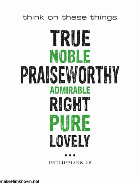 Philippians 48 Whatever Is True Whatever Is Noble Whatever